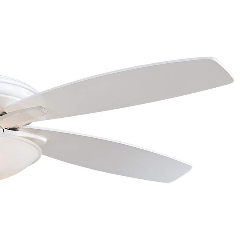 Image 4 52" Minka Aire Mojo White LED Ceiling Fan with Pull Chain more views