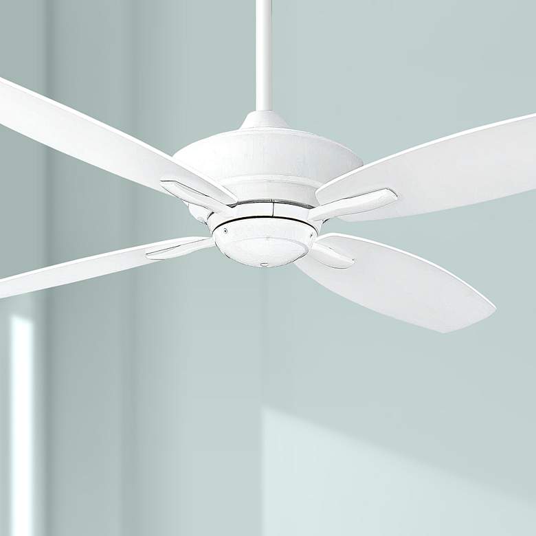 Image 1 52 inch Minka Aire New Era White Finish Ceiling Fan with Remote