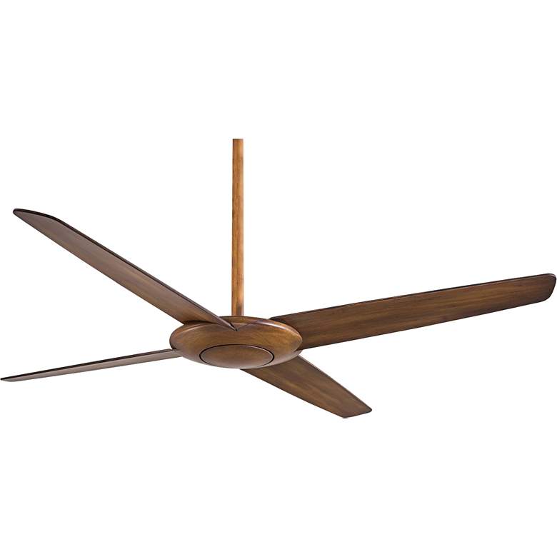 Image 2 52 inch Minka Aire Pancake 4-Blade Koa Indoor Ceiling Fan with Remote