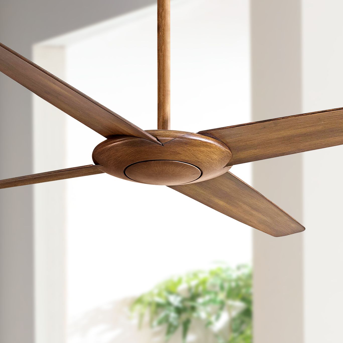 52" Minka Aire Pancake Distressed Koa Ceiling Fan with Remote 93G89