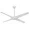52" Minka Aire Pancake Flat White Modern Ceiling Fan with Remote