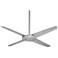 52" Minka Aire Pancake Silver Finish Modern Ceiling Fan