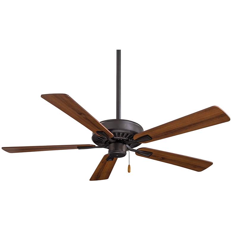 Image 1 52 inch Minka Aire Plus Oil Rubbed Bronze Pull Chain Ceiling Fan
