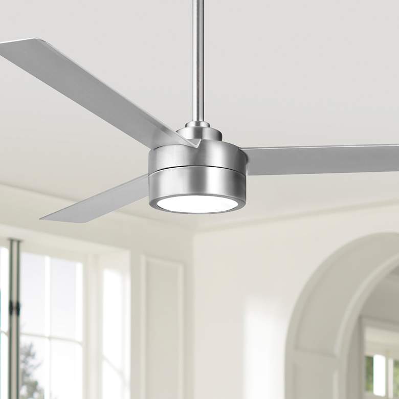 Image 1 52" Minka Aire Roto Aluminum Indoor LED Ceiling Fan with Remote