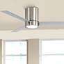 52" Minka Aire Roto Brushed Nickel LED Hugger Ceiling Fan with Remote