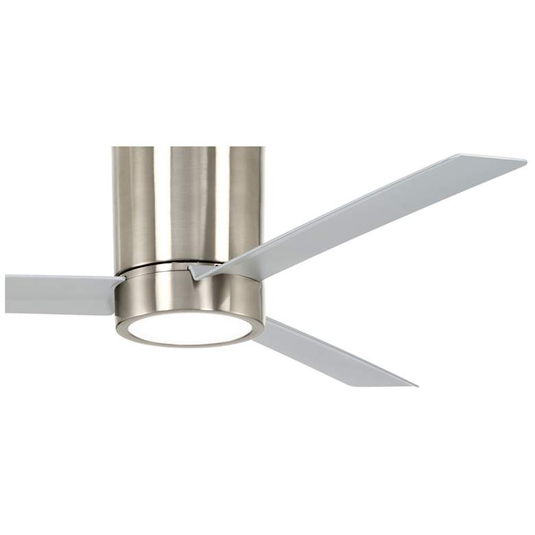 Image 6 52" Minka Aire Roto Brushed Nickel LED Hugger Ceiling Fan with Remote more views