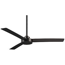 Image2 of 52" Minka Aire Roto Coal Black Ceiling Fan with Wall Control
