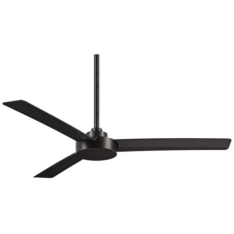 Image 2 52 inch Minka Aire Roto Coal Black Ceiling Fan with Wall Control