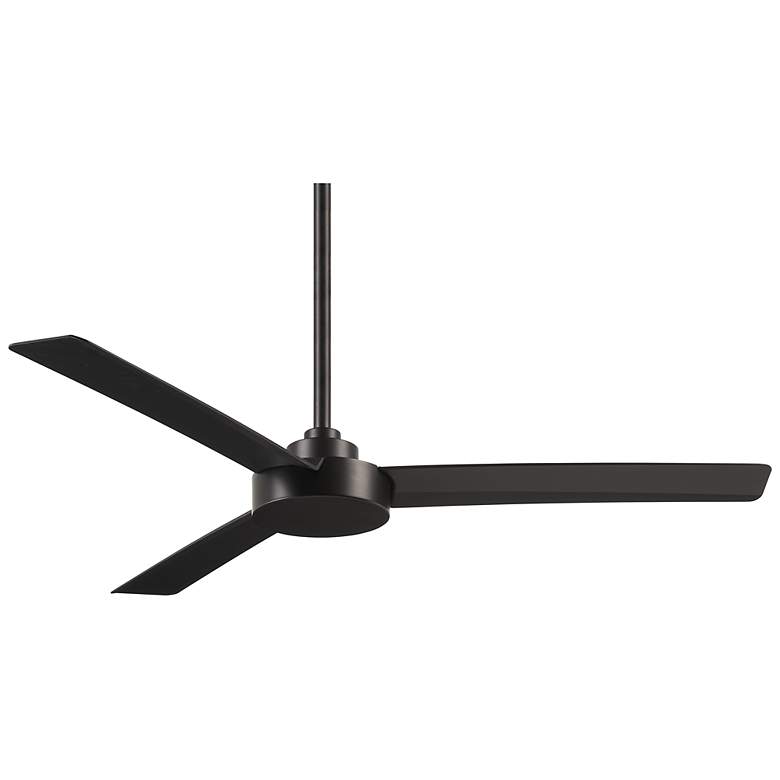 Image 2 52 inch Minka Aire Roto Coal Black Ceiling Fan with Wall Control