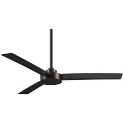 52&quot; Minka Aire Roto Coal Black Ceiling Fan with Wall Control