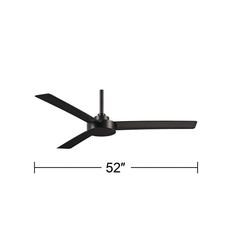 Image 5 52 inch Minka Aire Roto Coal Black Ceiling Fan with Wall Control more views