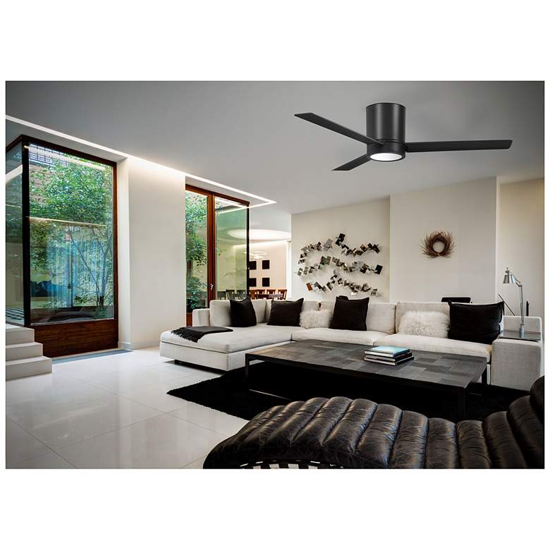 Image 4 52" Minka Aire Roto Coal LED Hugger Ceiling Fan with Remote more views