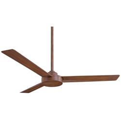 52&quot; Minka Aire Roto Distressed Koa Ceiling Fan with Wall Control