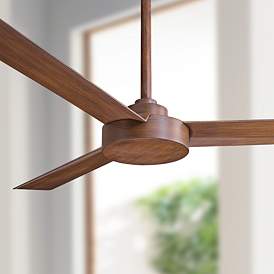Image1 of 52" Minka Aire Roto Distressed Koa Ceiling Fan with Wall Control
