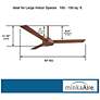 52" Minka Aire Roto Distressed Koa Ceiling Fan with Wall Control