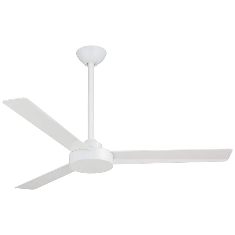 Image 2 52" Minka Aire Roto Flat White 3-Blade Ceiling Fan with Wall Control