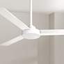 1_52" Minka Aire Roto Flat White 3-Blade Ceiling Fan with Wall Control