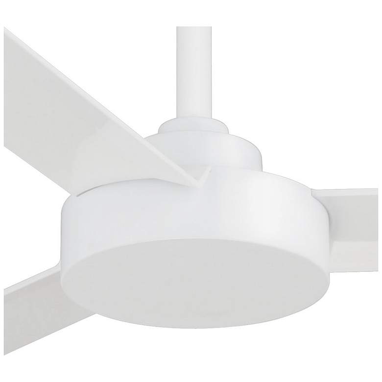 Image 3 52" Minka Aire Roto Flat White 3-Blade Ceiling Fan with Wall Control more views