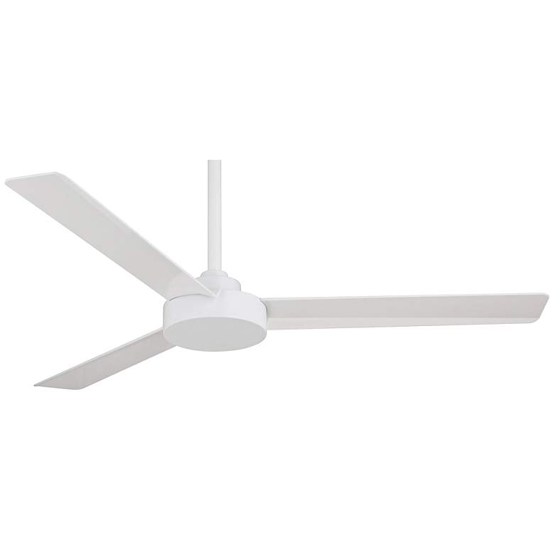 Image 2 52" Minka Aire Roto Flat White Ceiling Fan with Wall Control
