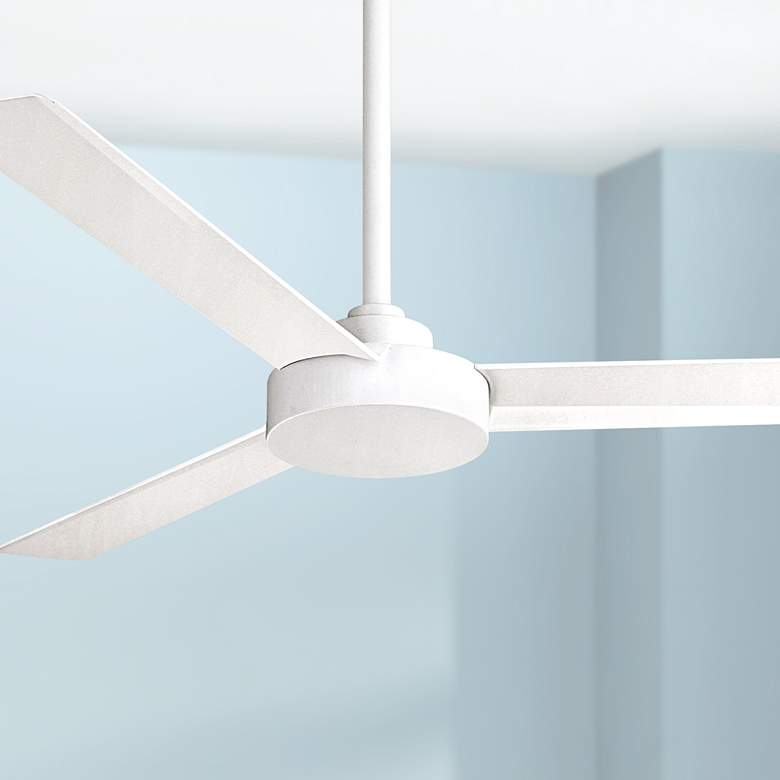 Image 1 52 inch Minka Aire Roto Flat White Ceiling Fan with Wall Control