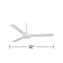 52" Minka Aire Roto Flat White Ceiling Fan with Wall Control