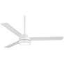 52" Minka Aire Roto Flat White Indoor LED Ceiling Fan with Remote