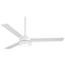 2_52" Minka Aire Roto Flat White Indoor LED Ceiling Fan with Remote