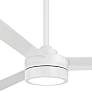 3_52" Minka Aire Roto Flat White Indoor LED Ceiling Fan with Remote more views