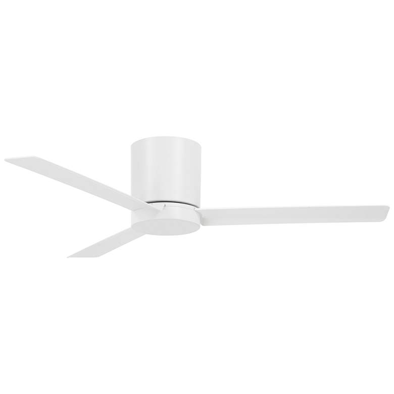 Image 2 52" Minka Aire Roto Flat White LED Hugger Ceiling Fan with Remote