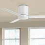 52" Minka Aire Roto Flat White LED Hugger Ceiling Fan with Remote