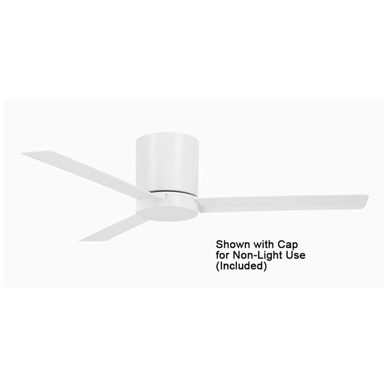 Image 3 52" Minka Aire Roto Flat White LED Hugger Ceiling Fan with Remote more views