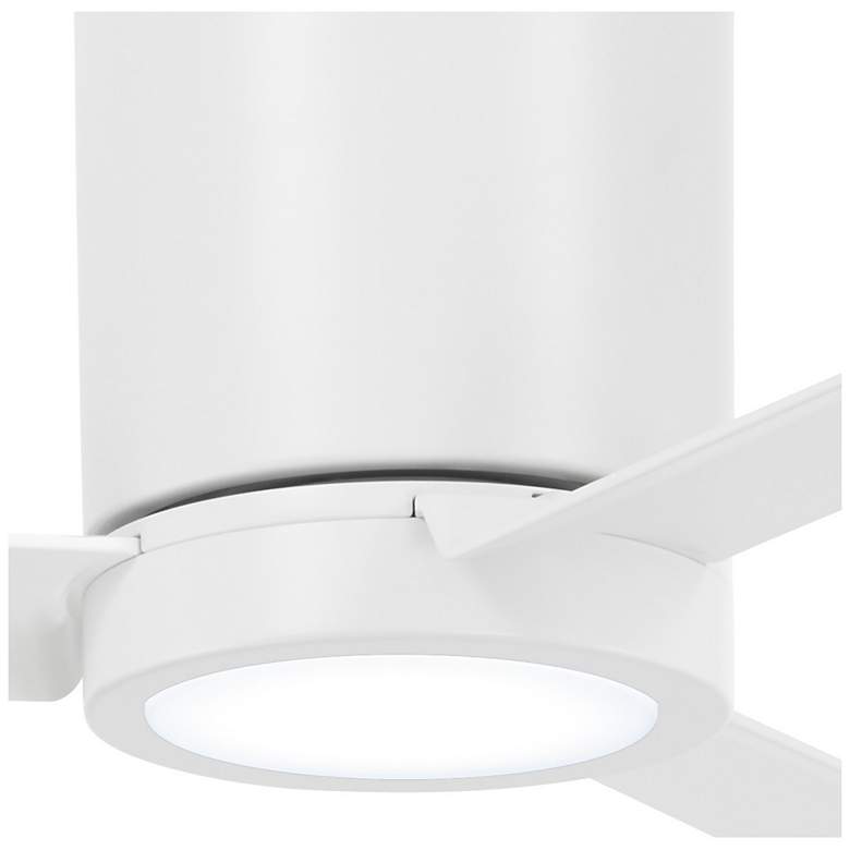 Image 7 52" Minka Aire Roto Flat White LED Hugger Ceiling Fan with Remote more views