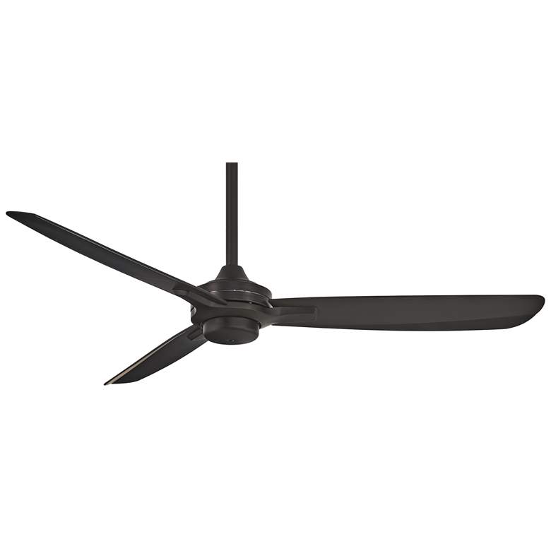 Image 2 52 inch Minka Aire Rudolph Coal Black Ceiling Fan with Wall Control