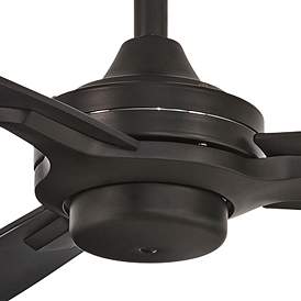 Image3 of 52" Minka Aire Rudolph Coal Black Ceiling Fan with Wall Control more views