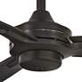52" Minka Aire Rudolph Coal Black Ceiling Fan with Wall Control