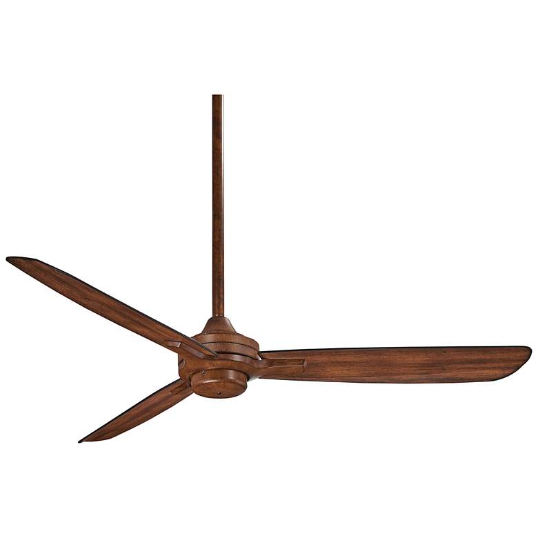 Image 2 52" Minka Aire Rudolph Distressed Koa Ceiling Fan with Wall Control