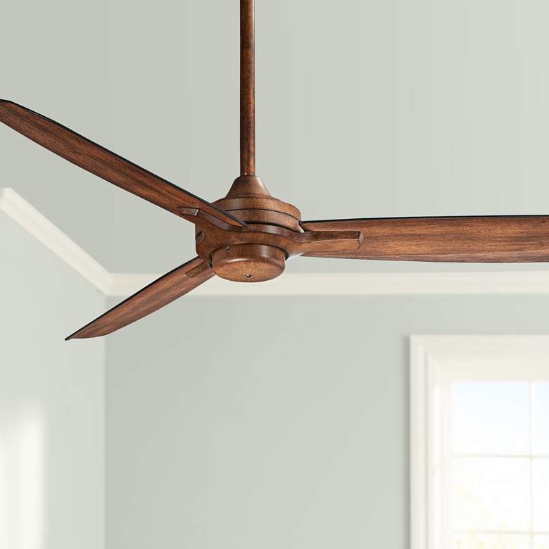 Image 1 52 inch Minka Aire Rudolph Distressed Koa Ceiling Fan with Wall Control
