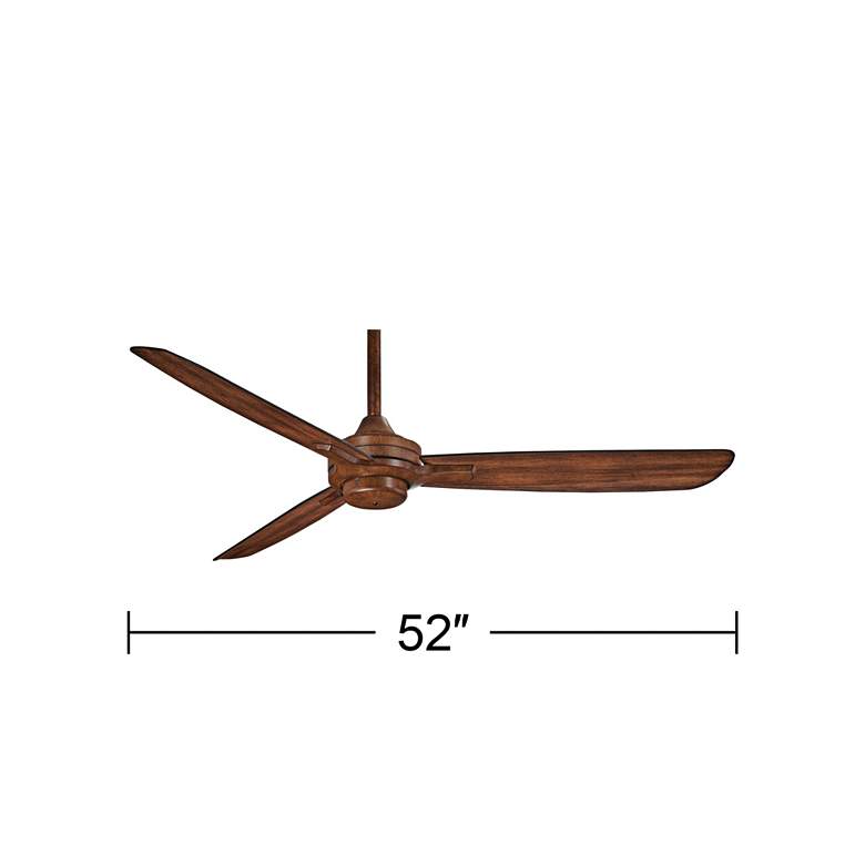 Image 5 52 inch Minka Aire Rudolph Distressed Koa Ceiling Fan with Wall Control more views
