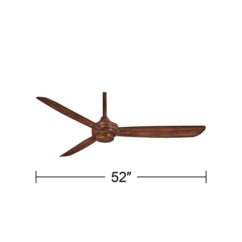 Image 5 52" Minka Aire Rudolph Distressed Koa Ceiling Fan with Wall Control more views