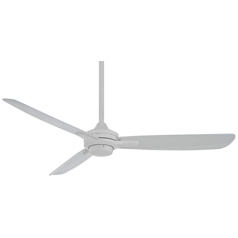 Image 2 52 inch Minka Aire Rudolph Flat White Modern Ceiling Fan with Wall Control