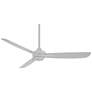 52" Minka Aire Rudolph Flat White Modern Ceiling Fan with Wall Control