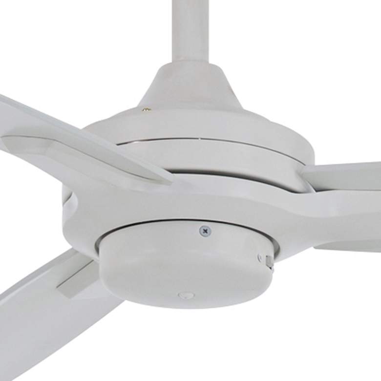 Image 3 52 inch Minka Aire Rudolph Flat White Modern Ceiling Fan with Wall Control more views