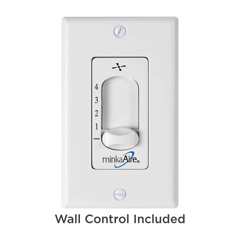 Image 4 52" Minka Aire Rudolph Flat White Modern Ceiling Fan with Wall Control more views