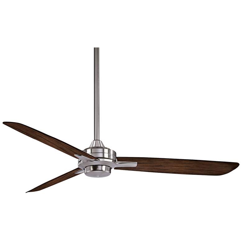 Image 2 52" Minka Aire Rudolph Nickel Maple Ceiling Fan with Wall Control