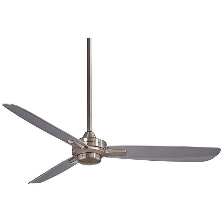 Image 2 52 inch Minka Aire Rudolph Nickel Silver Ceiling Fan with Wall Control