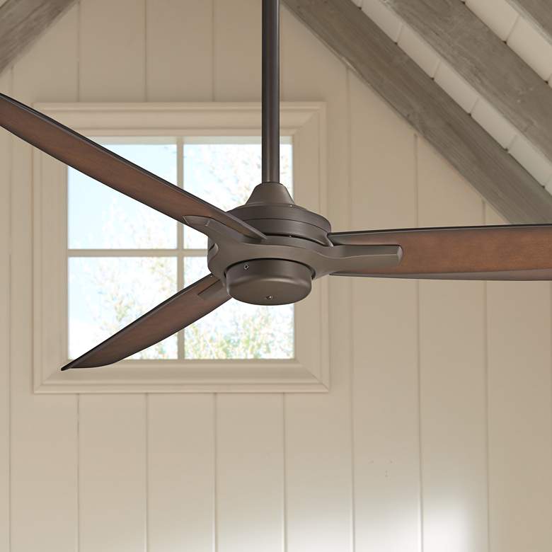 Image 1 52" Minka Aire Rudolph Oil-Rubbed Bronze Ceiling Fan with Wall Control