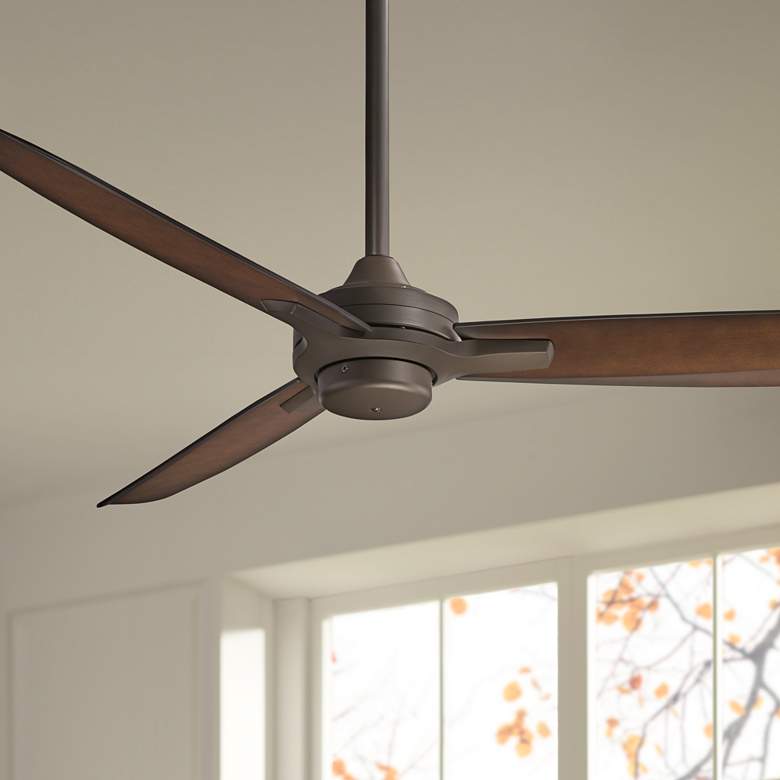 Image 1 52 inch Minka Aire Rudolph Oil-Rubbed Bronze Ceiling Fan with Wall Control