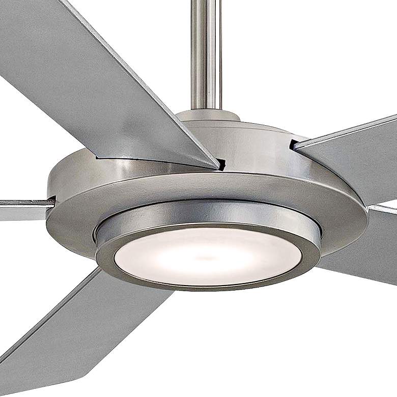 Image 3 52" Minka Aire Sabot Brushed Nickel LED Ceiling Fan with Remote more views
