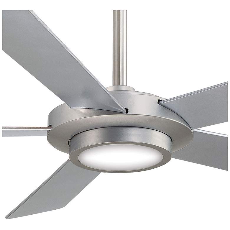Image 3 52" Minka Aire Sabot Brushed Nickel LED Ceiling Fan with Remote more views