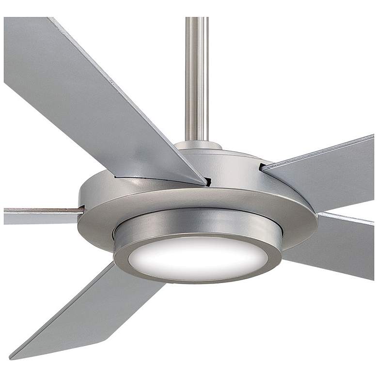 Image 3 52 inch Minka Aire Sabot Brushed Nickel LED Ceiling Fan with Remote more views